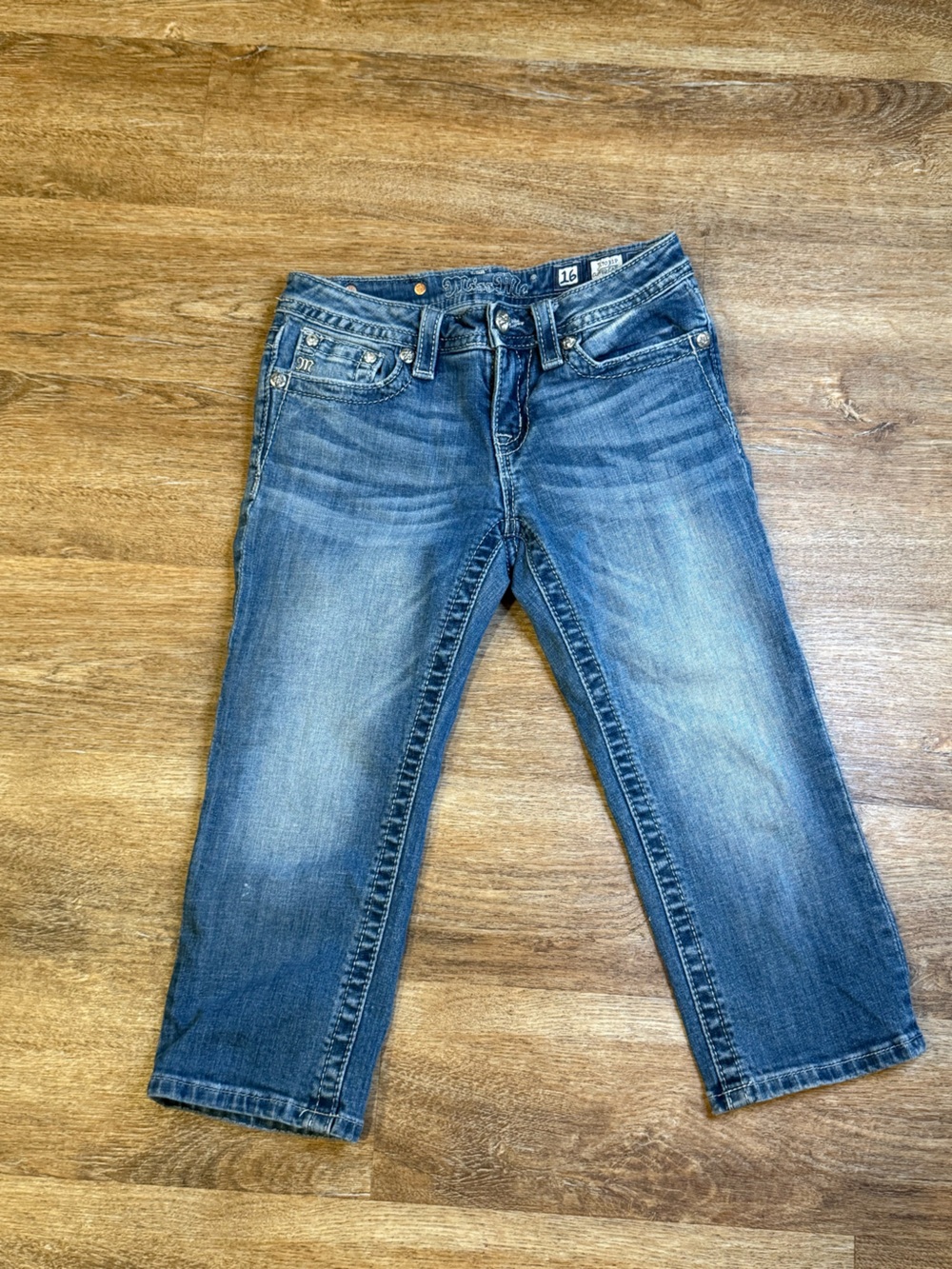 Classic Blue Denim Jeans - Faded Wash